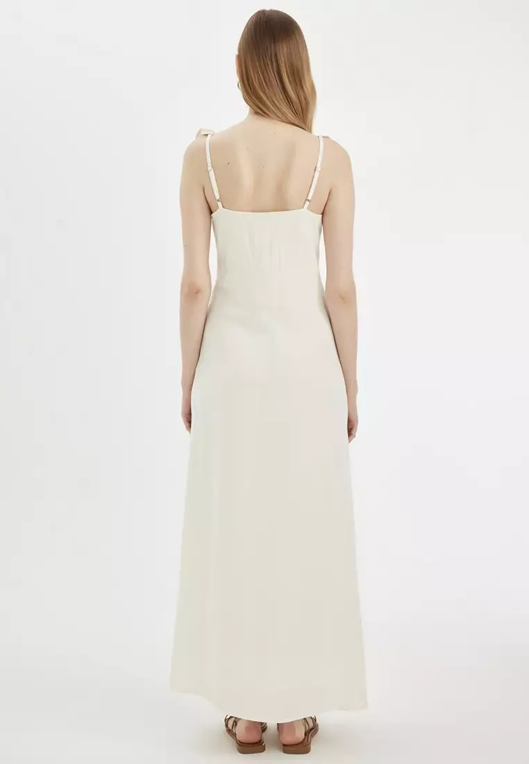 A-Line Ruffle Maxi Dress