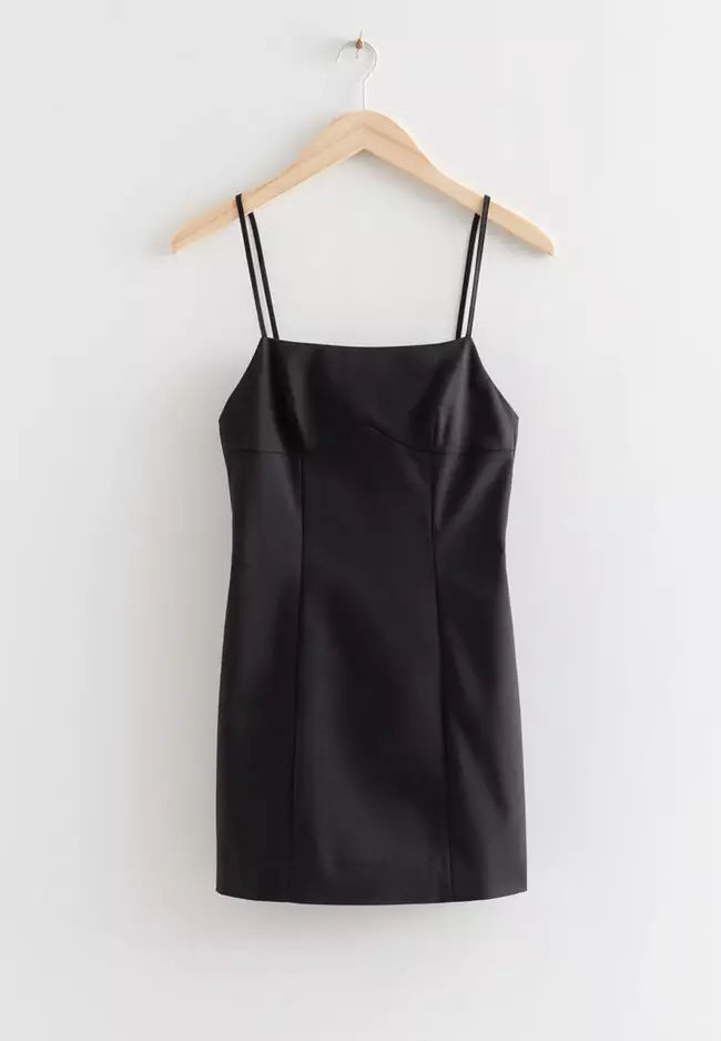 Strappy Square Neck Mini Dress