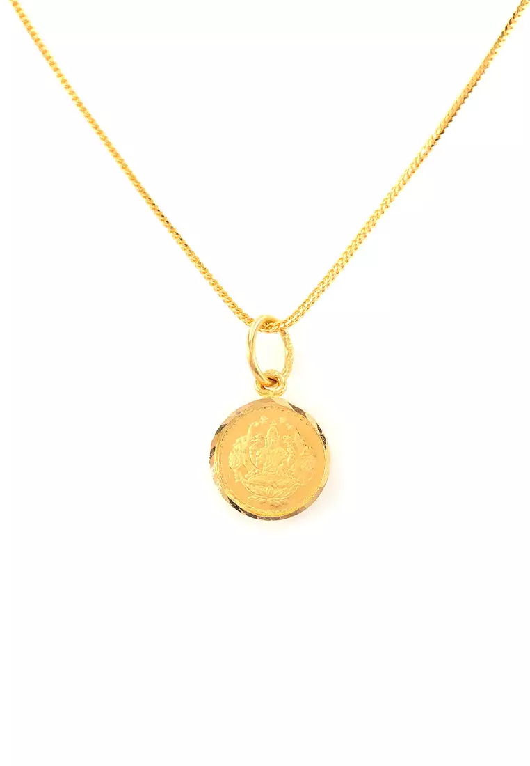 Gold clearance token necklace