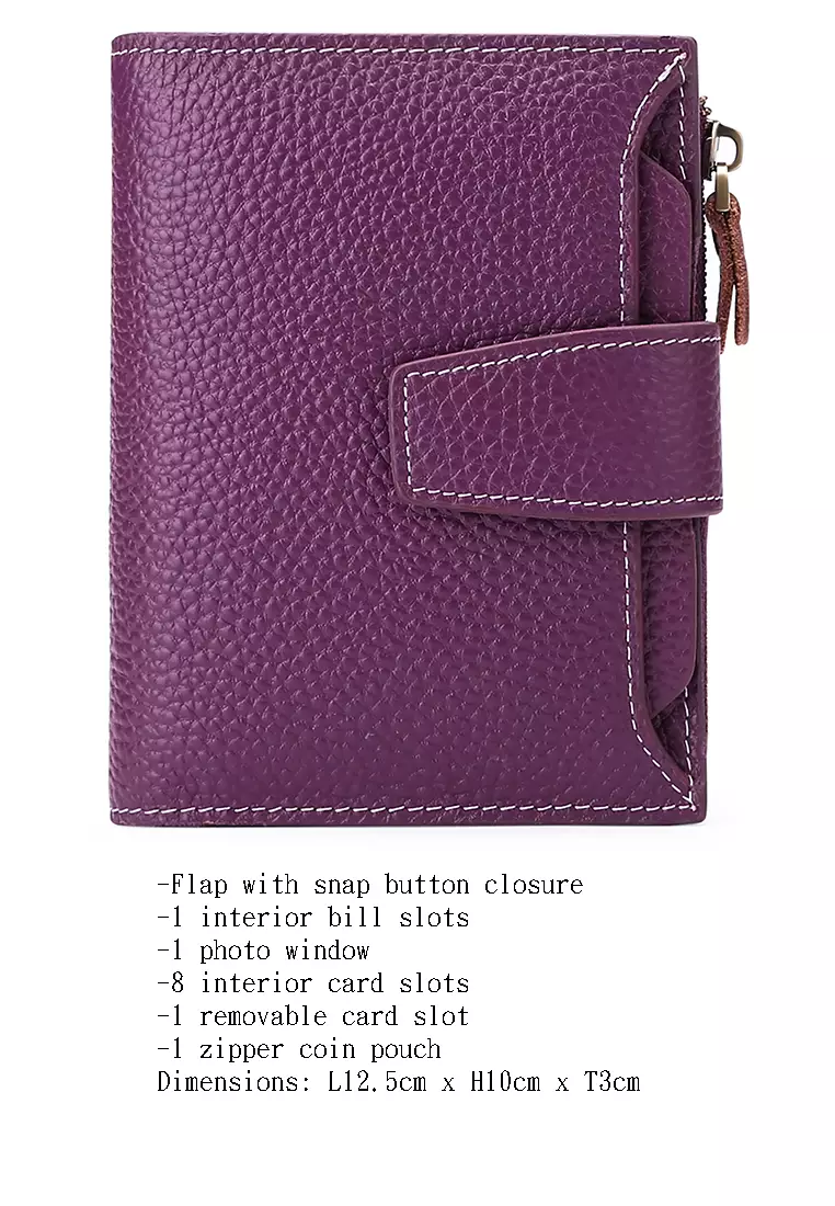 Pebbled Cow Leathers Short Wallet