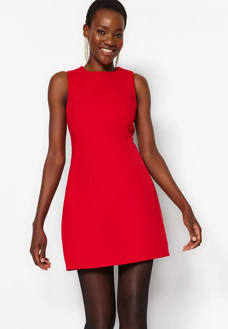 Buy Trendyol Open-Waist/Skater Dress in Red 2024 Online
