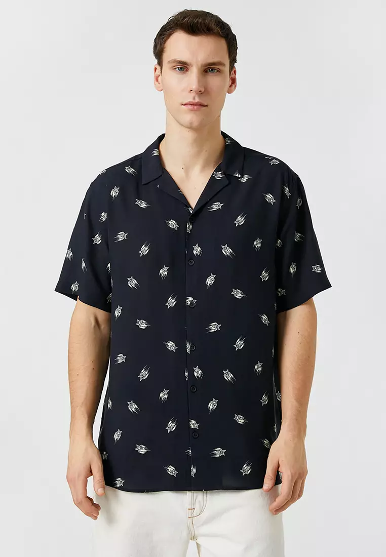 KOTON Floral Print Shirt Turndown Collar 2024, Buy KOTON Online
