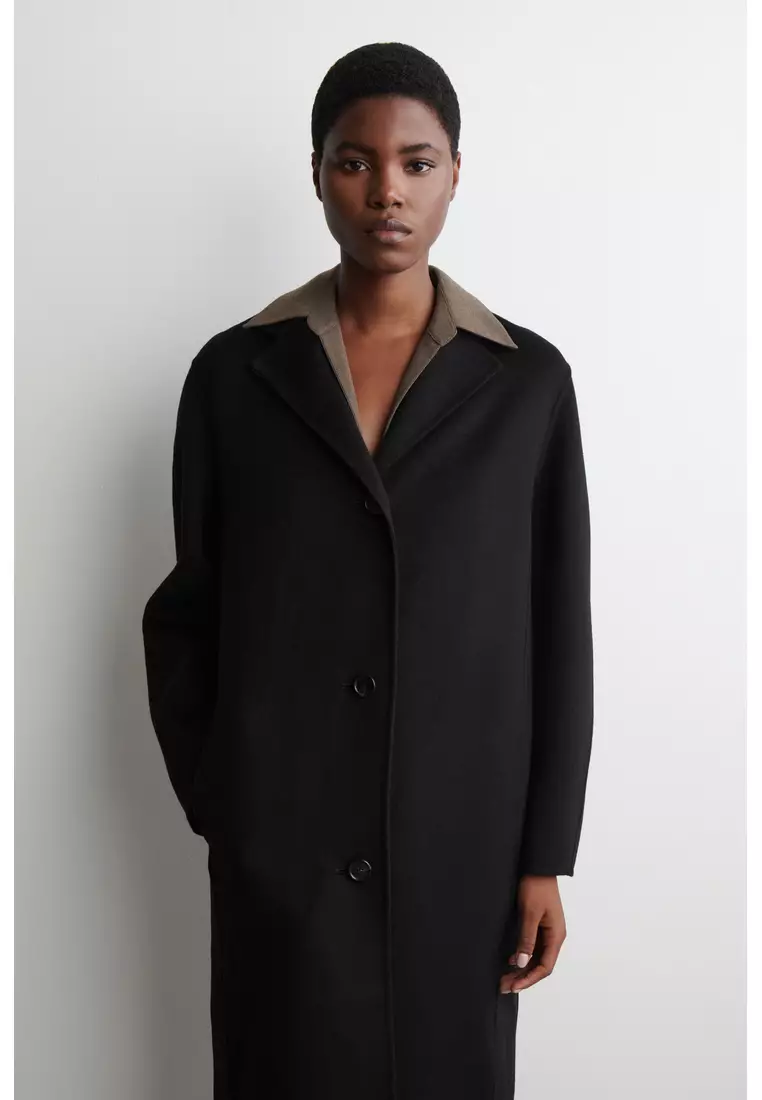 DOUBLE-FACED WOOL LONG COAT