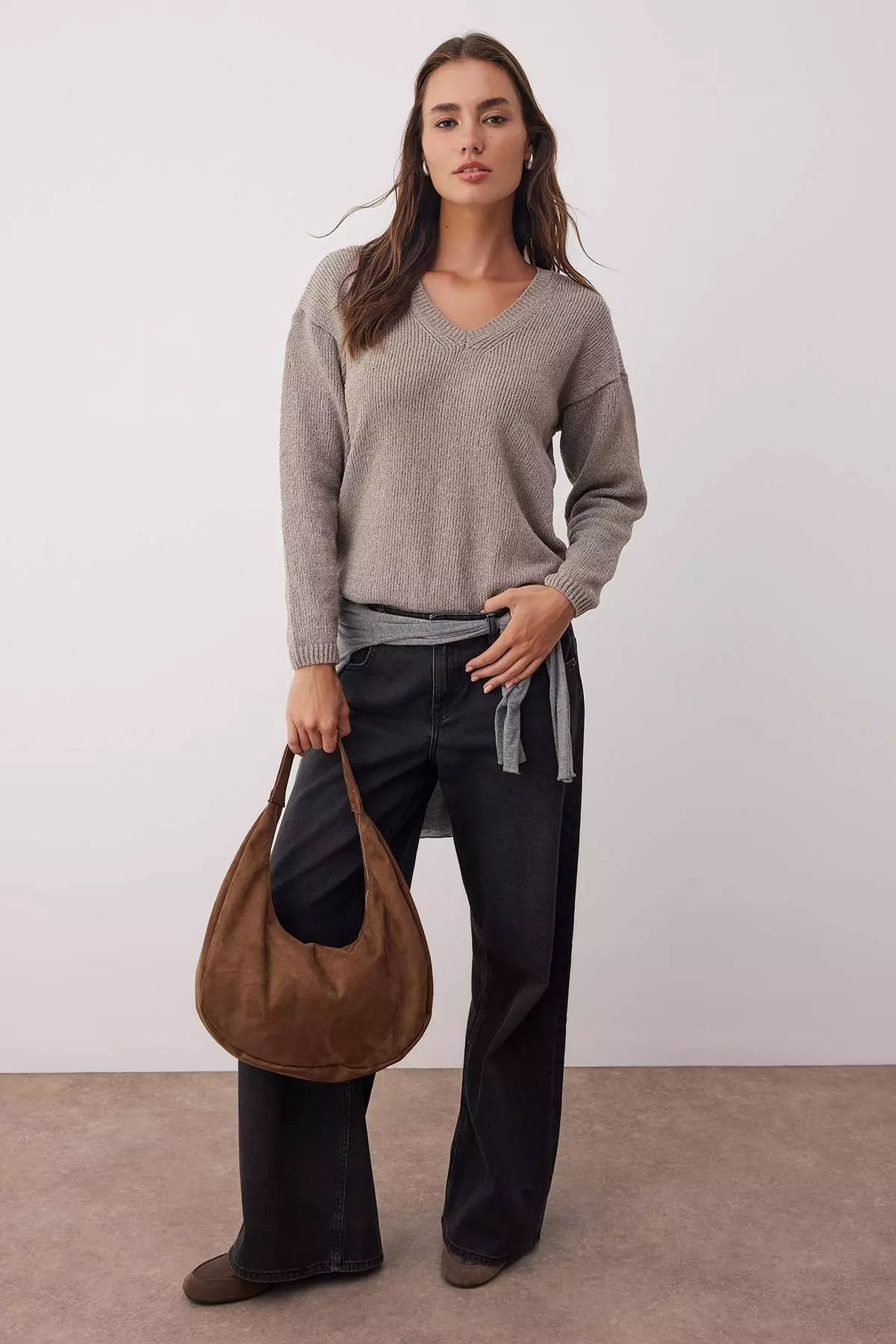 Mink More Sustainable Cotton Oversized Knitwear Sweater