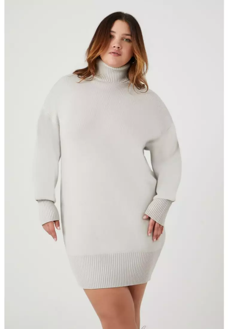 Plus size sweater dress forever 21 sales