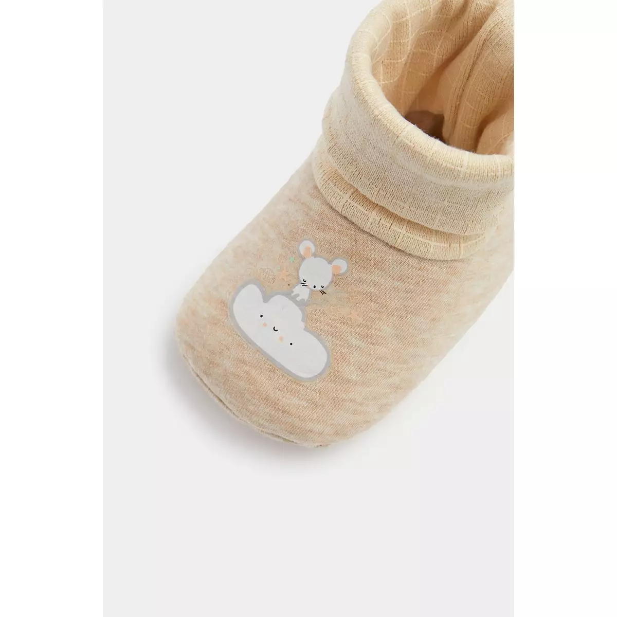 Mothercare Bear and Mouse Sock-Top Baby Booties - 3 Pack - Sepatu Bayi Unisex (Coklat)