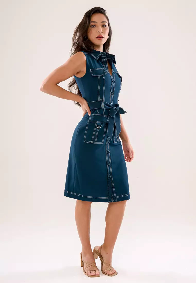 Sleeveless collared dress on sale