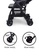 Prego black and grey Prego Adonis One Hand Fold Baby Stroller (0-22kg) FC7EFESEDAC9FEGS_4