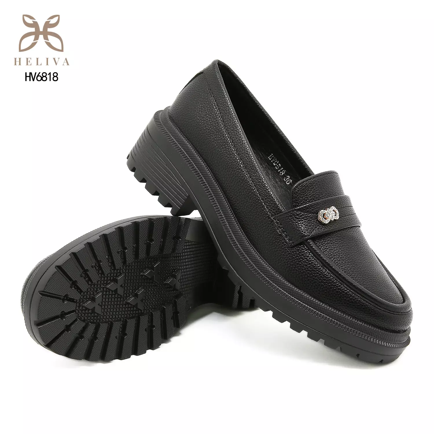 Heliva Zareen – Casual Luxe Loafers with Bold Platform HV6818