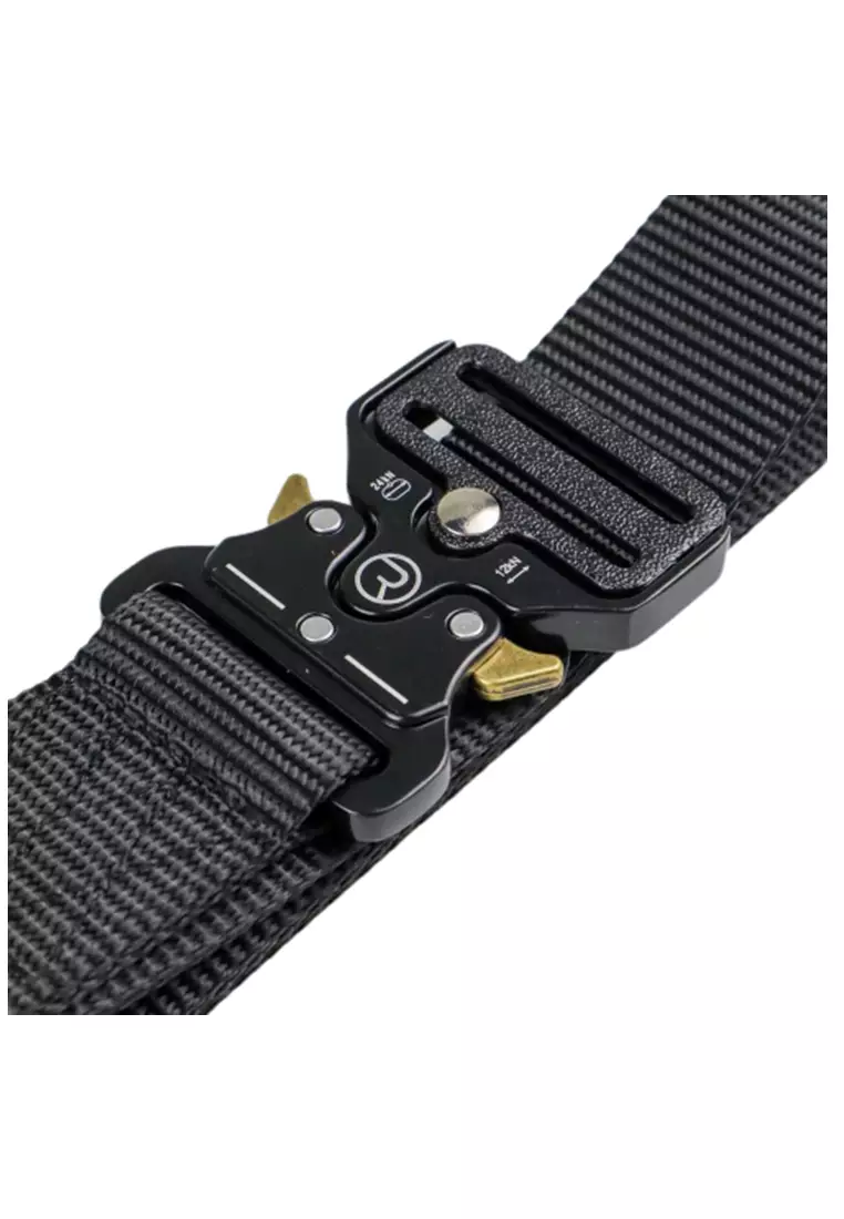 Jhoseph Tali Ikat Pinggang Material Canvas Military Tactical Fast Unlocking 125cm ORIGINAL - Black