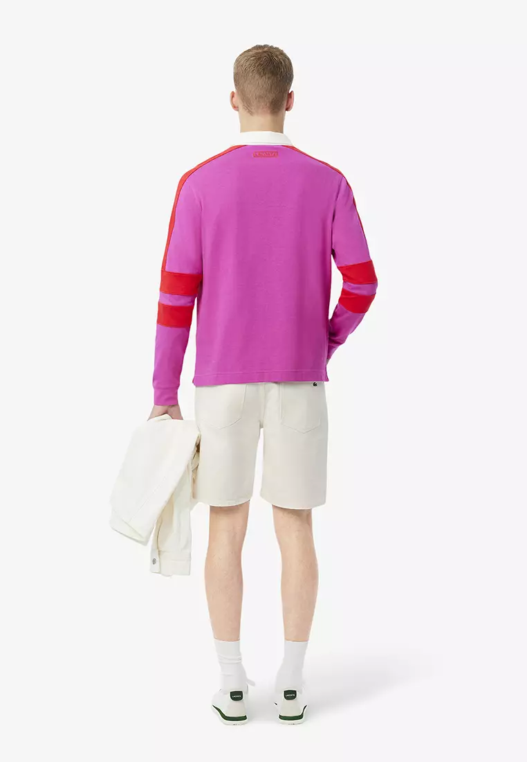 Straight Fit Denim Bermuda Shorts