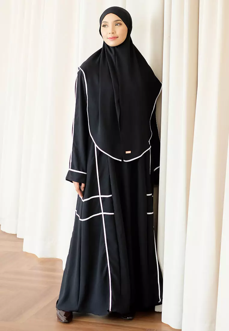 Haniya Abaya set Black