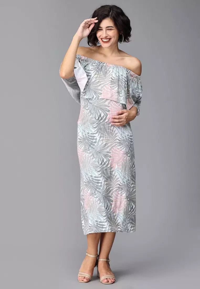 Oasis Tropical Maternity And Nursing Dress