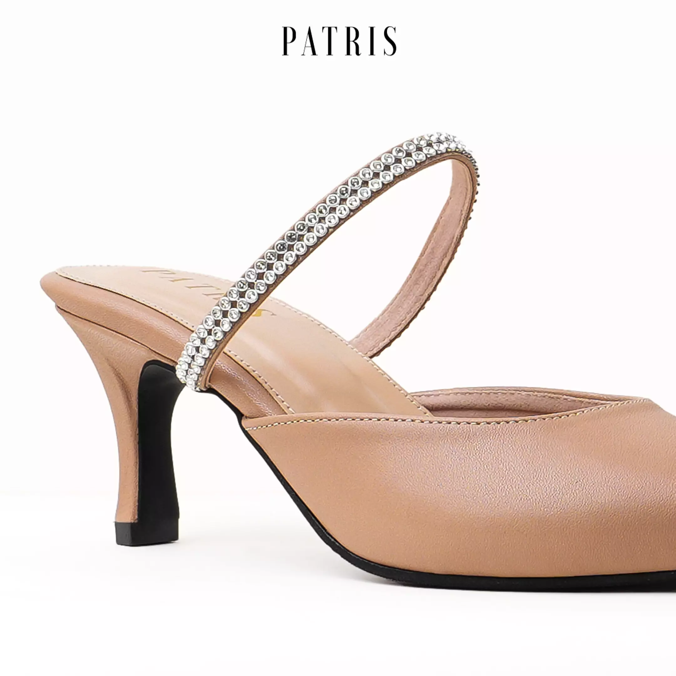 PATRIS Charlene Mules Wanita Heels / Hak 7 Cm