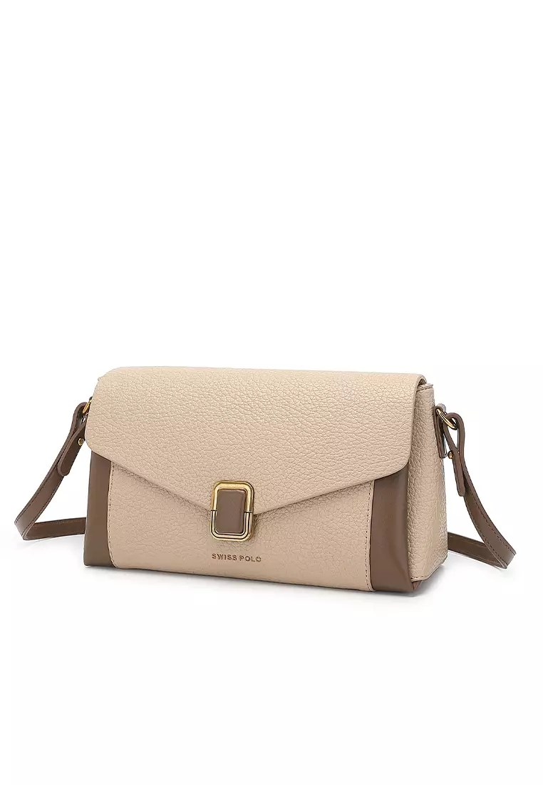 Women's Sling Bag / Crossbody Bag / Shoulder Bag - Khaki / Coffee