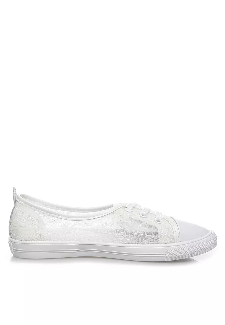 Comfortable Lace Stitched Leather Sneakers RX12968