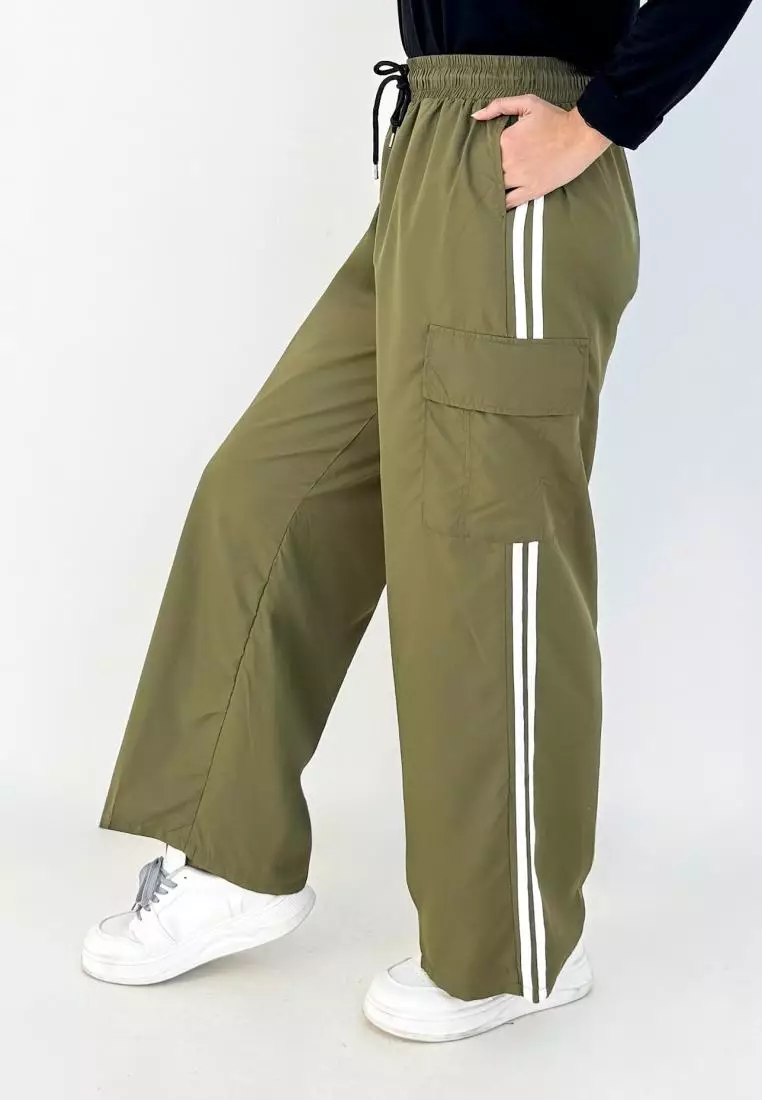 Daily Cargo Pants (Celana Panjang Kargo Muslimah) Olive