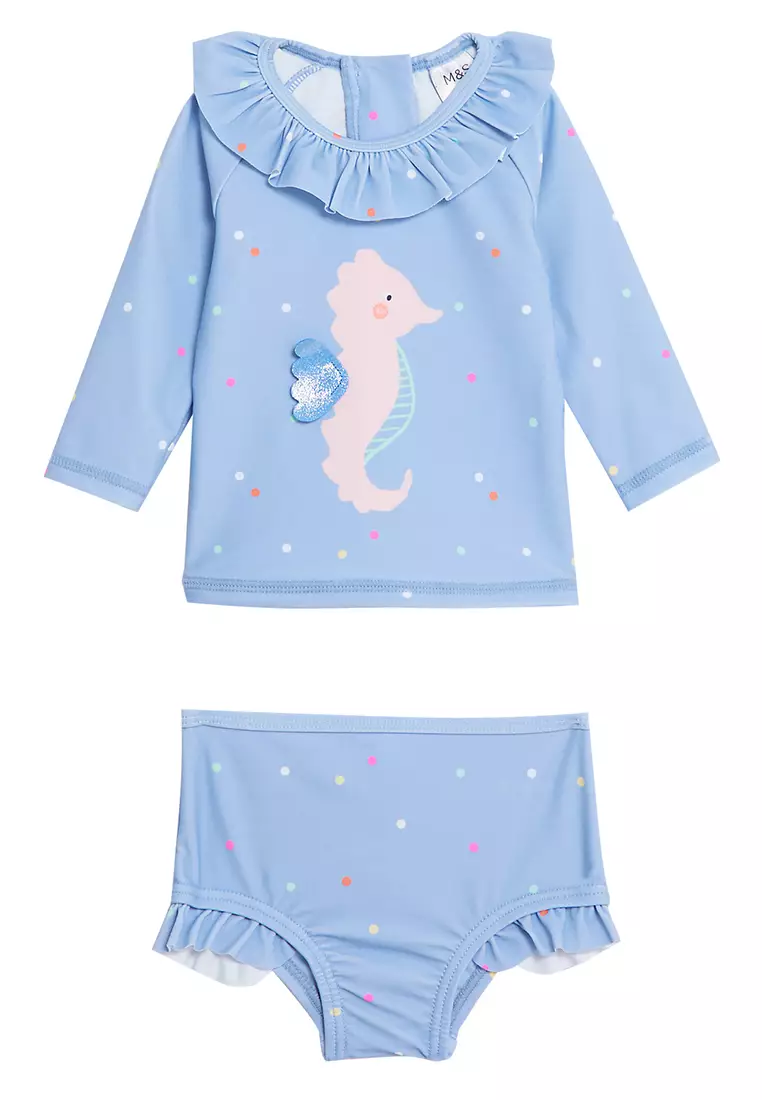 2Pc Seahorse Swim Set