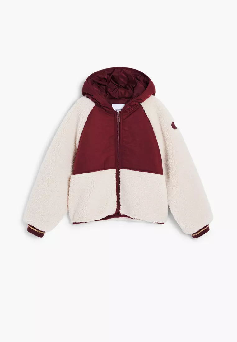 Fleece jacket with hood