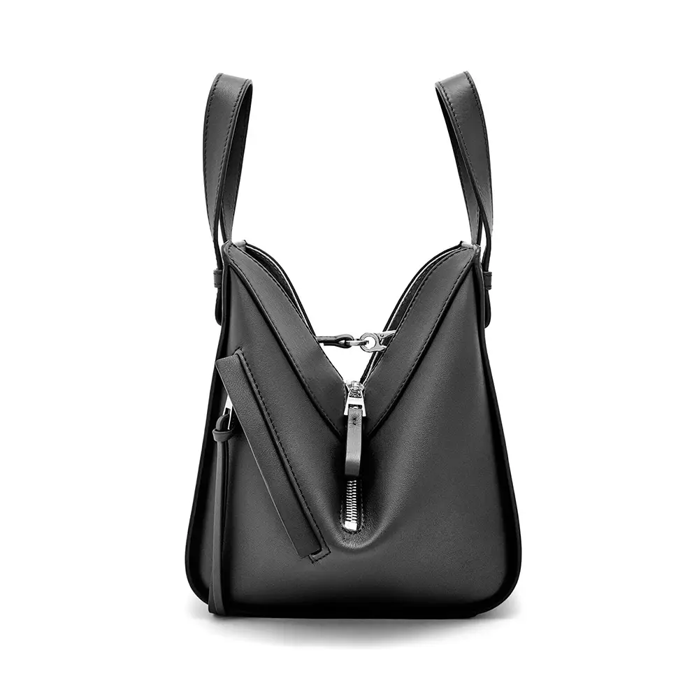 Hammock Compact Calfskin Bag Black