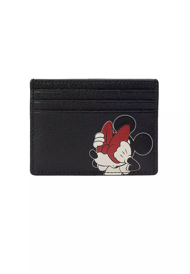 Kate Spade Disney X Kate Spade New York Minnie Card Holder Black Multi K9526