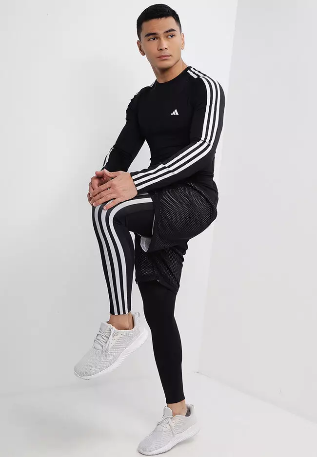 ADIDAS techfit 3-stripes training long-sleeve top 2024, Buy ADIDAS Online