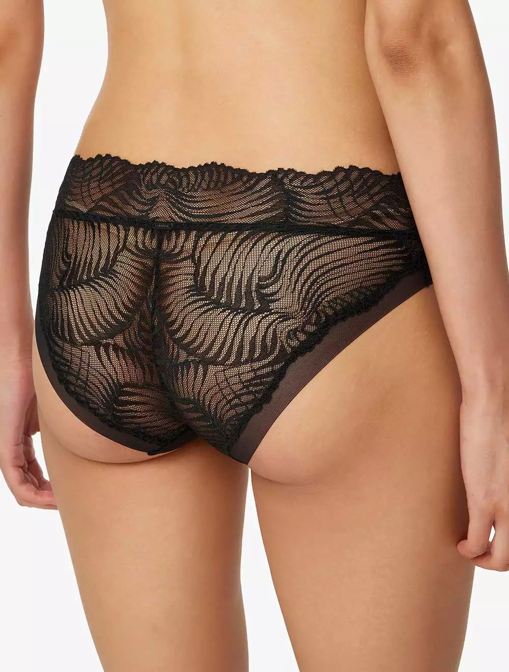 Calvin Klein Underwear -  Black Geo Lace Hipster - Black - black
