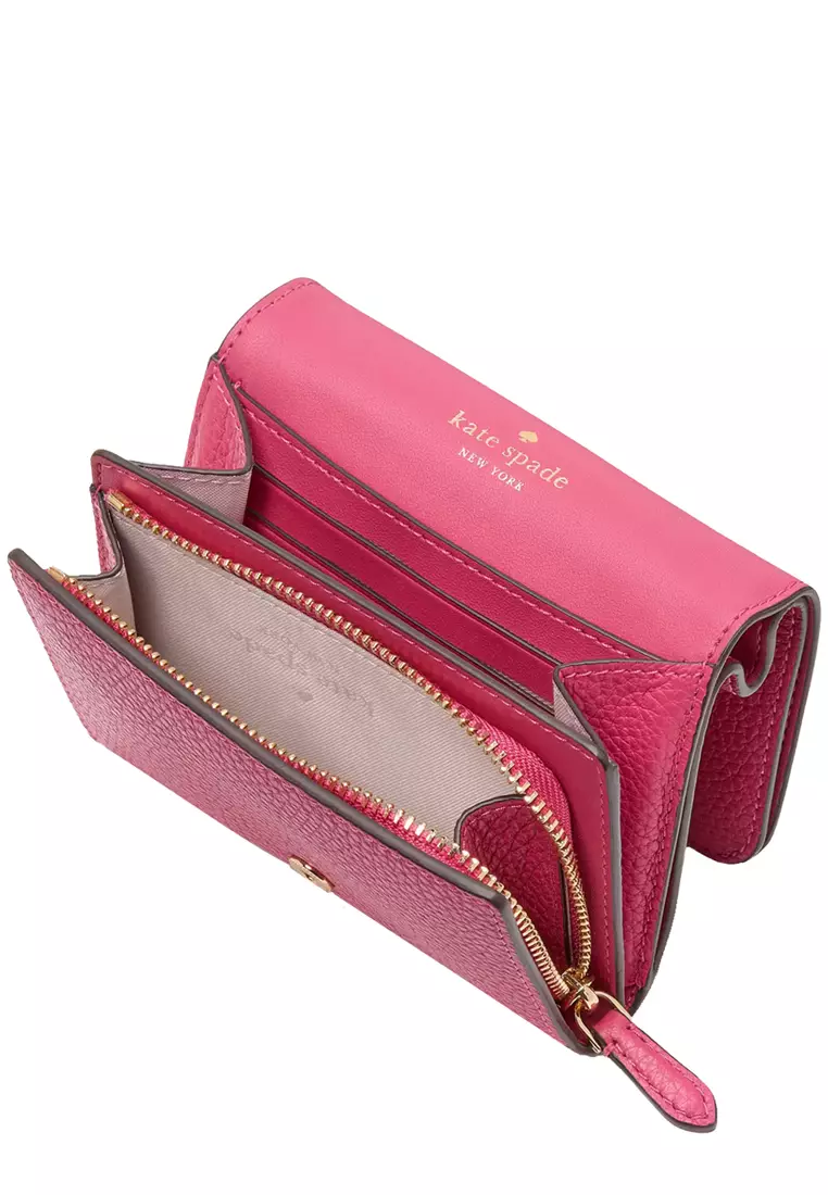 Kayla Small L-Zip Wallet - Rose Oil KK056