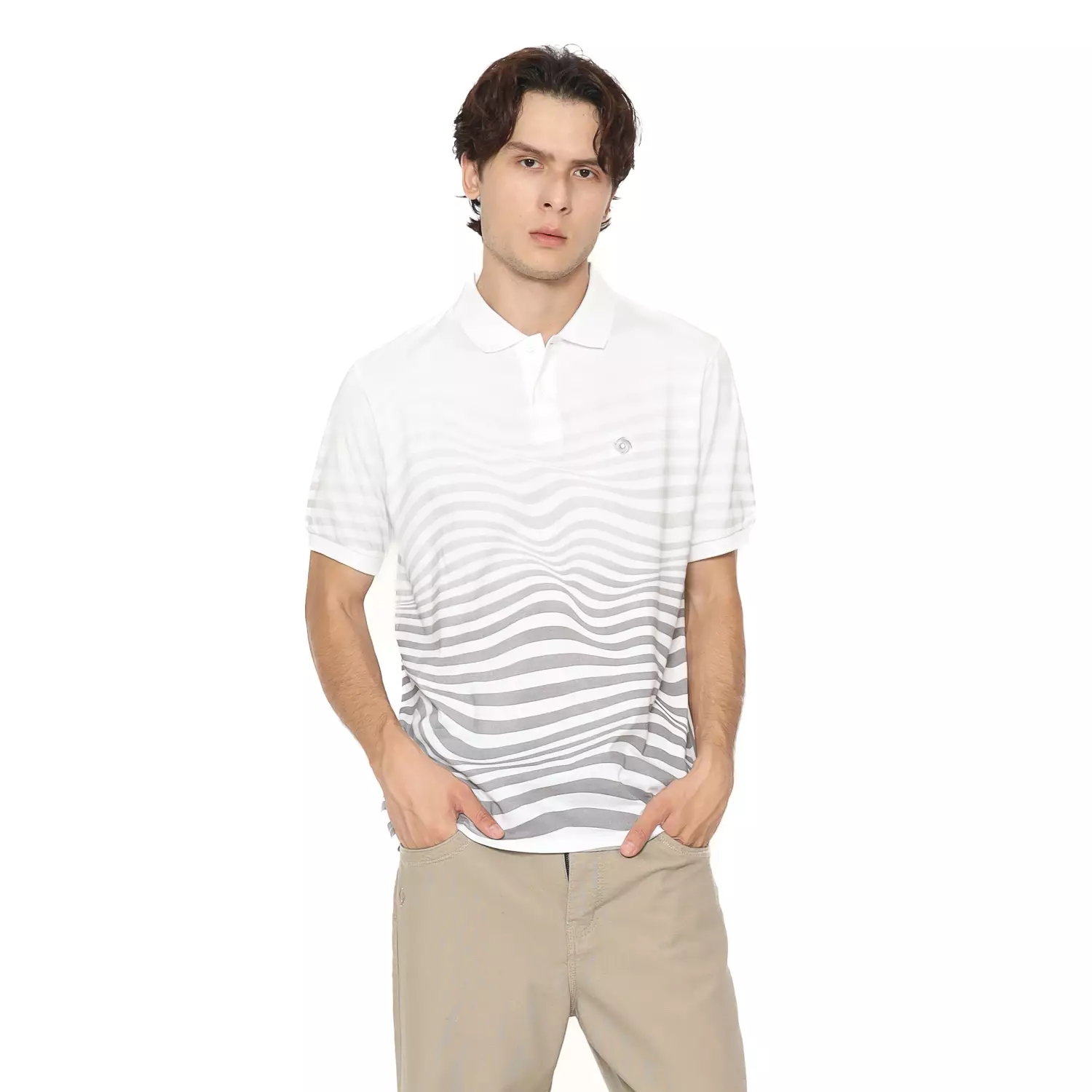 Voxfly Kaos Polo Pria Melted Planet Surf