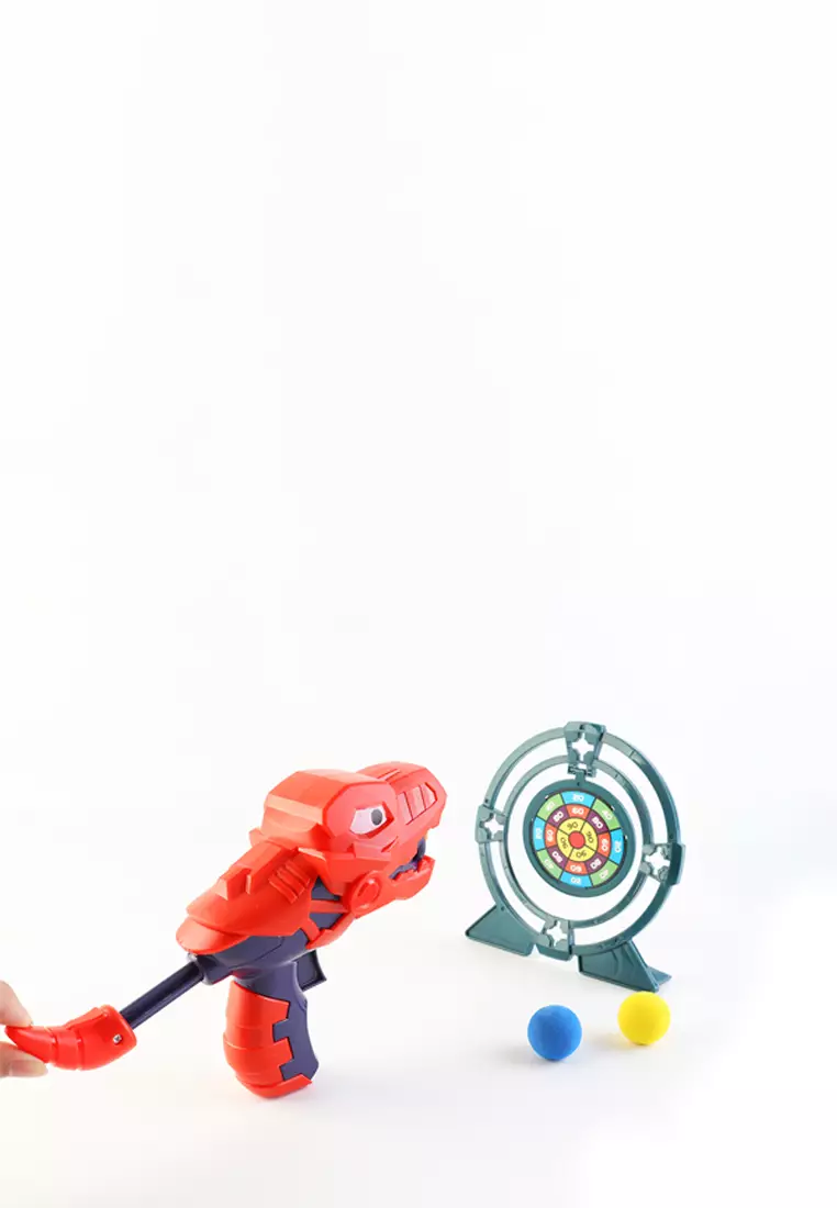 Okiedog Dino soft bullet gun Red - Mainan tembakan anak Dino
