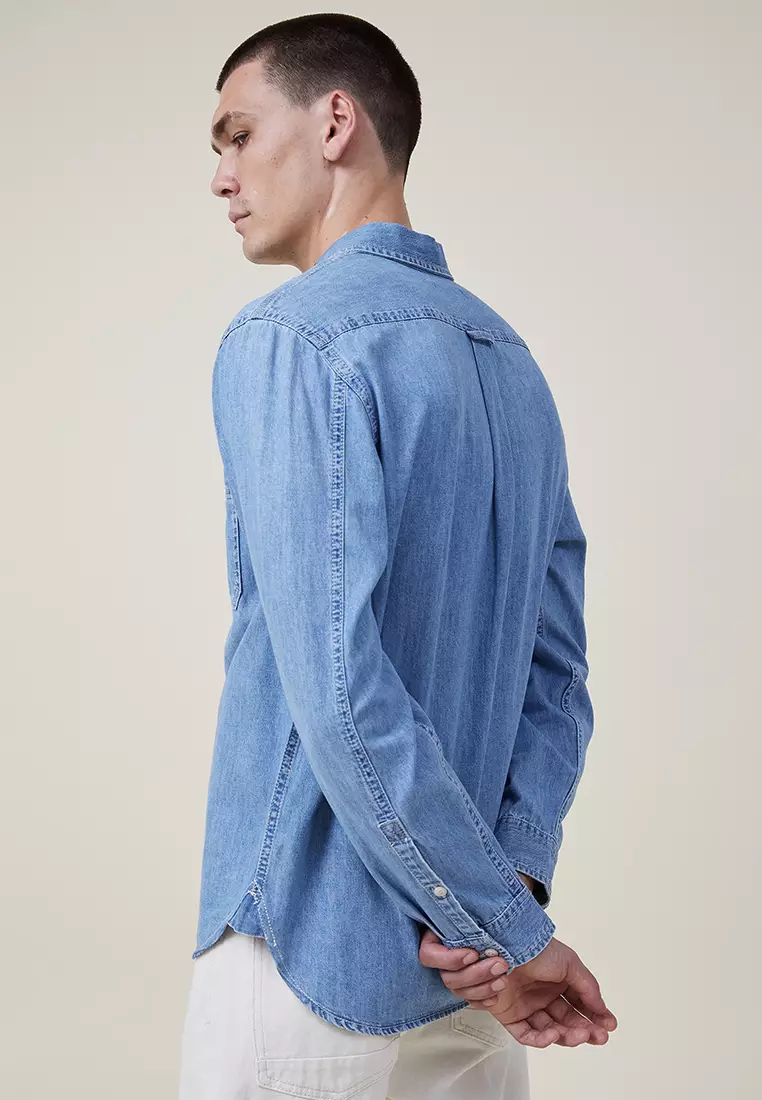 cotton on denim shirt