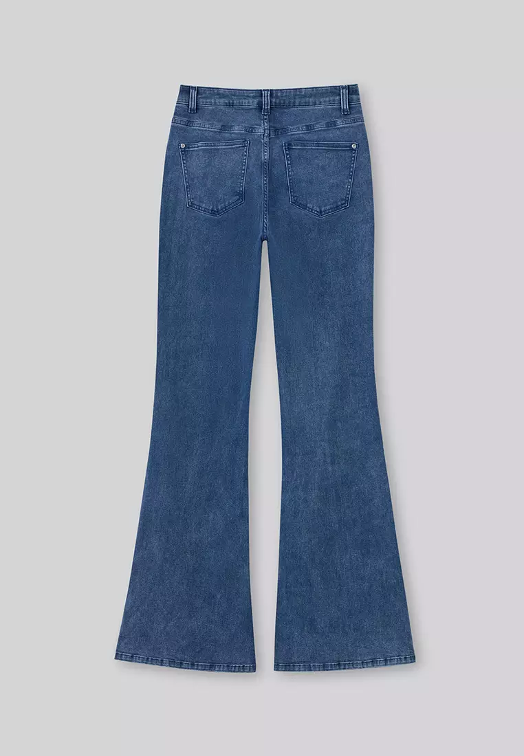 HAILEY C HIGH-RISE FLARED JEANS FOR WOMAN GIRL PN11067