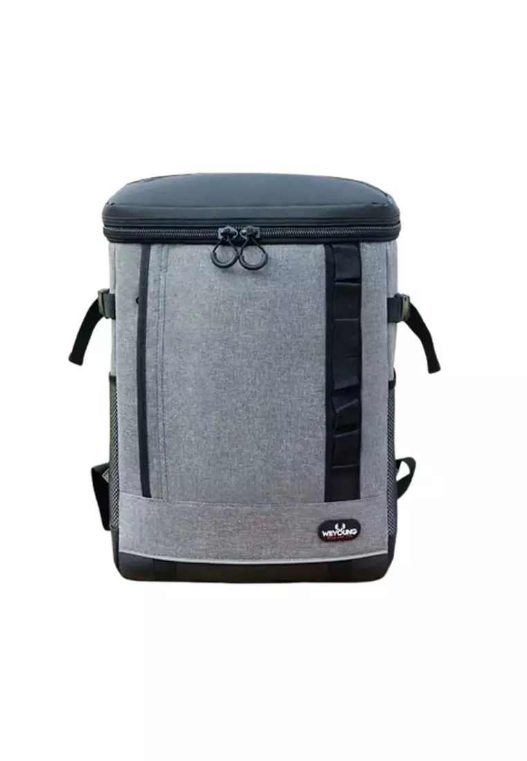 Tas Ransel Piknik Hot and Cold Lunch Bag Insulated Backpack ORIGINAL - Gray