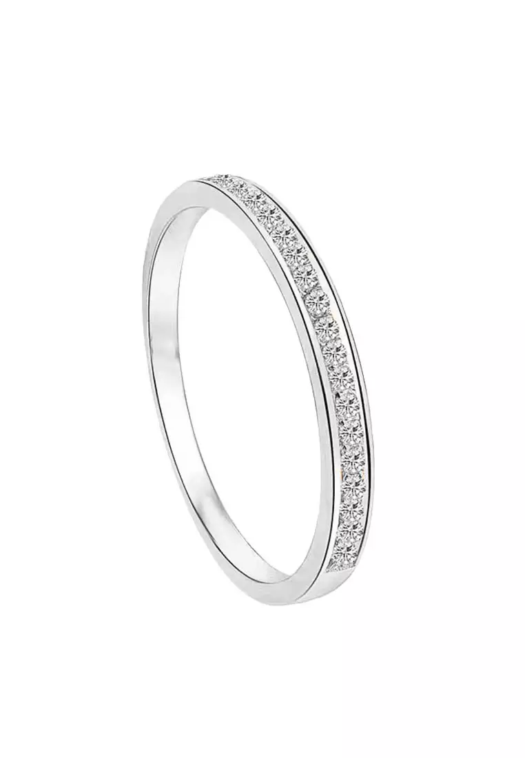 [SPECIAL] LITZ 18K White Gold Diamond Ring DR118-SZ11
