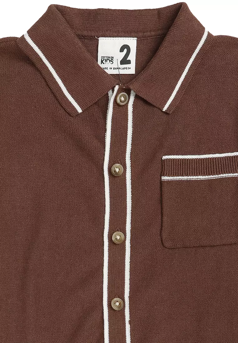 Knitted Short Sleeve Shirt