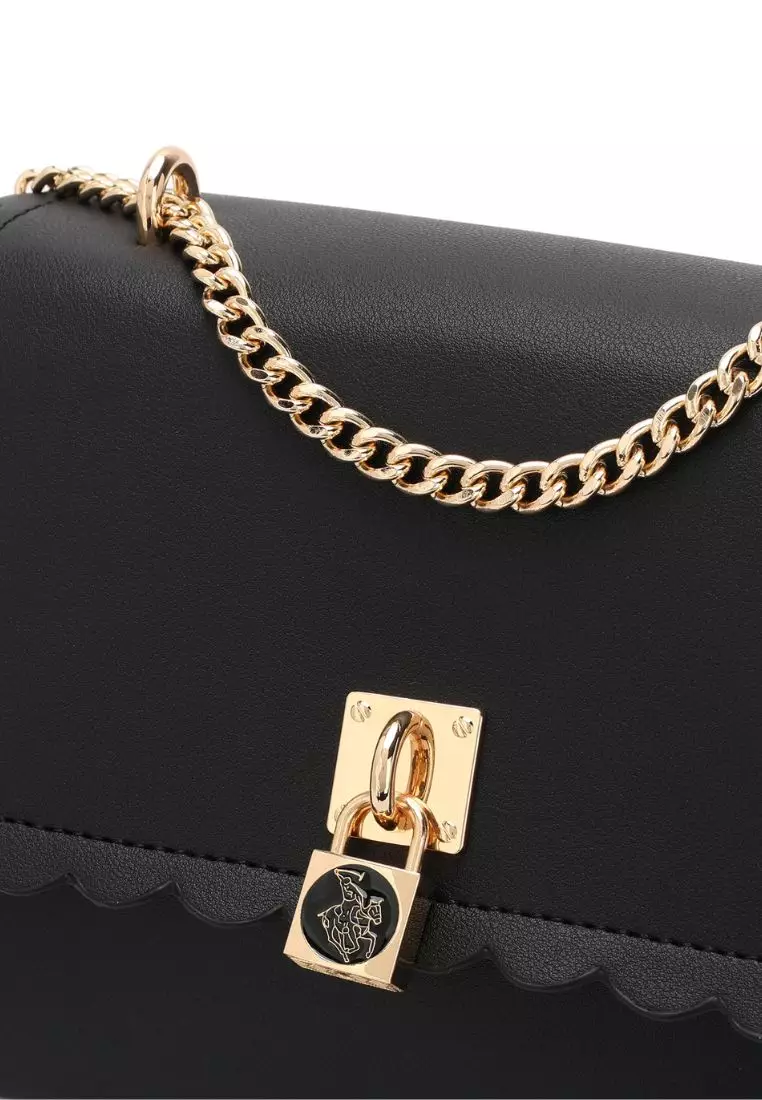 Chain Shoulder Bag / Sling Bag / Crossbody Bag - Black