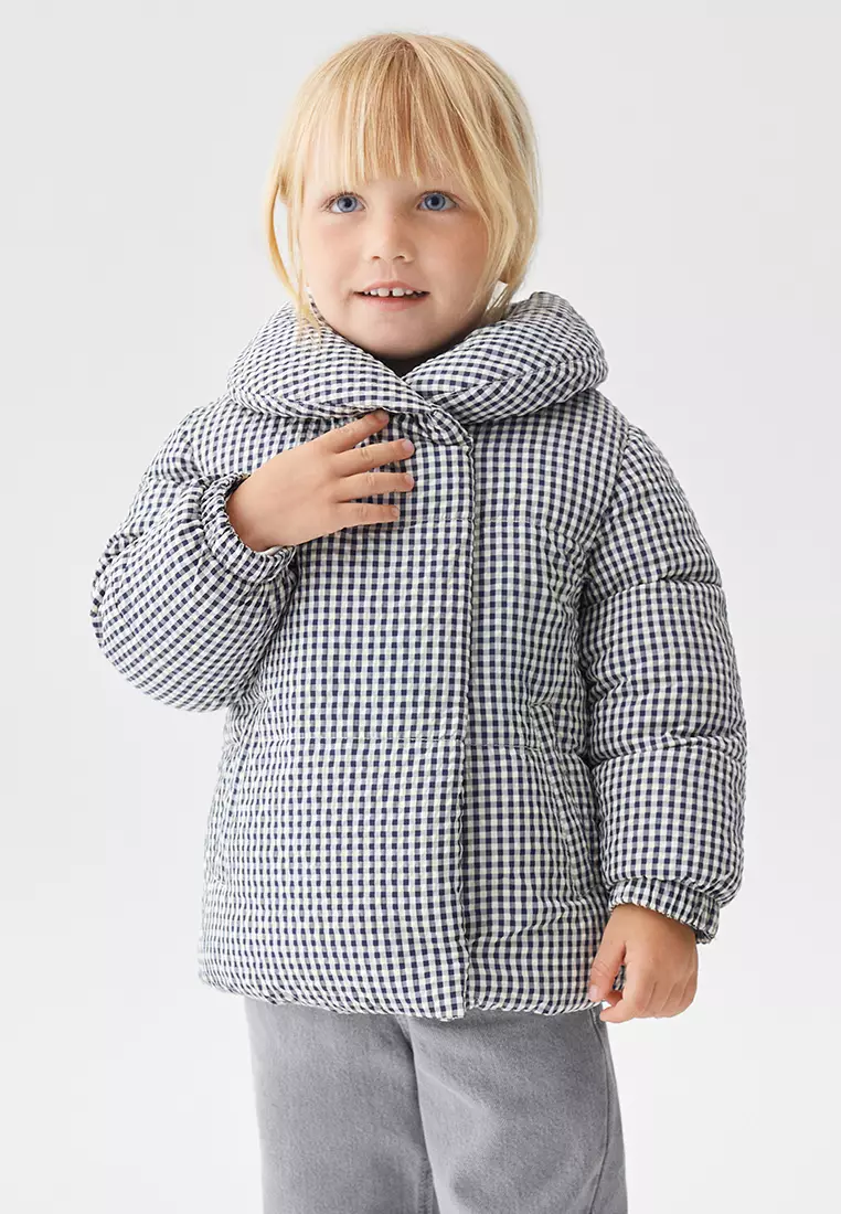 Buy MANGO BABY Quilted Checked Anorak Jacket Online ZALORA Malaysia