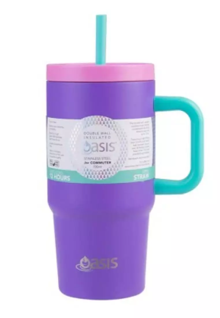 Oasis Stainless Steel Insulated Mini Commuter Travel Tumbler 700ML - Mermaid Purple