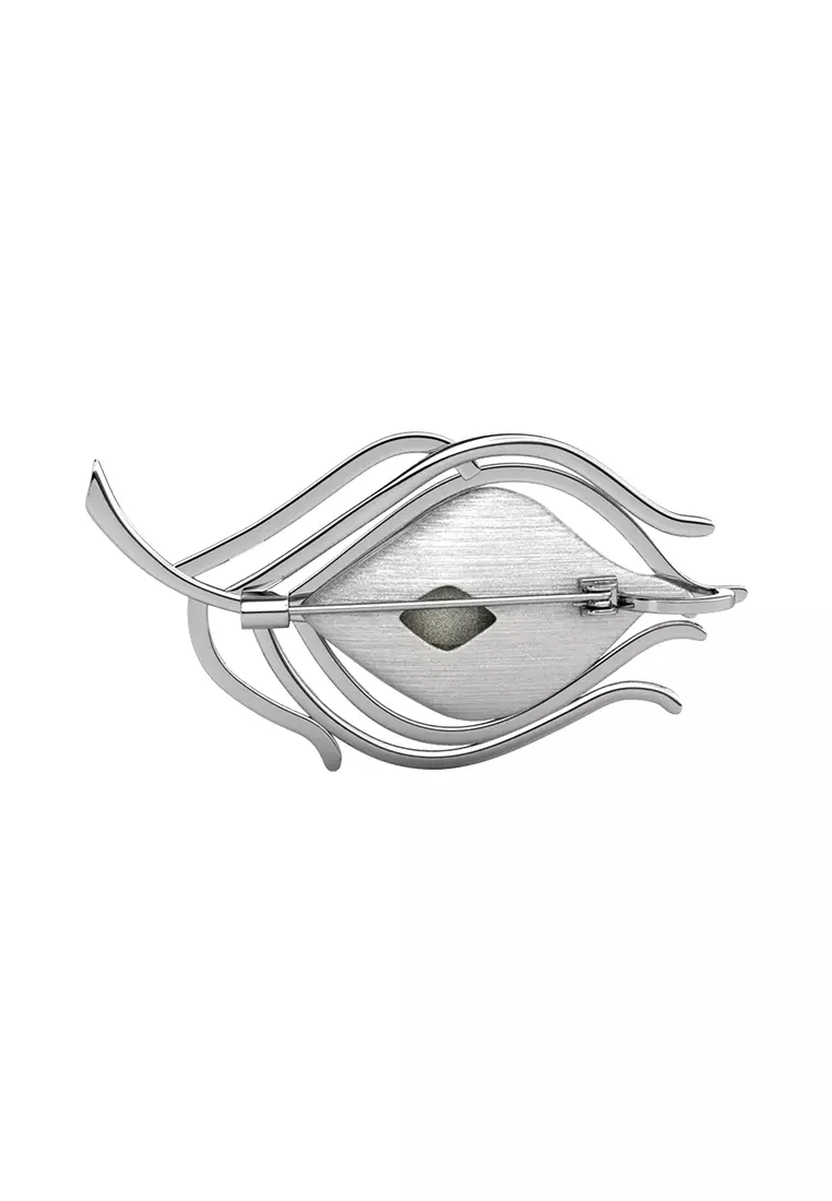 Blossom Queen Brooch WG - Bros Crystal Premium Luvea Collection