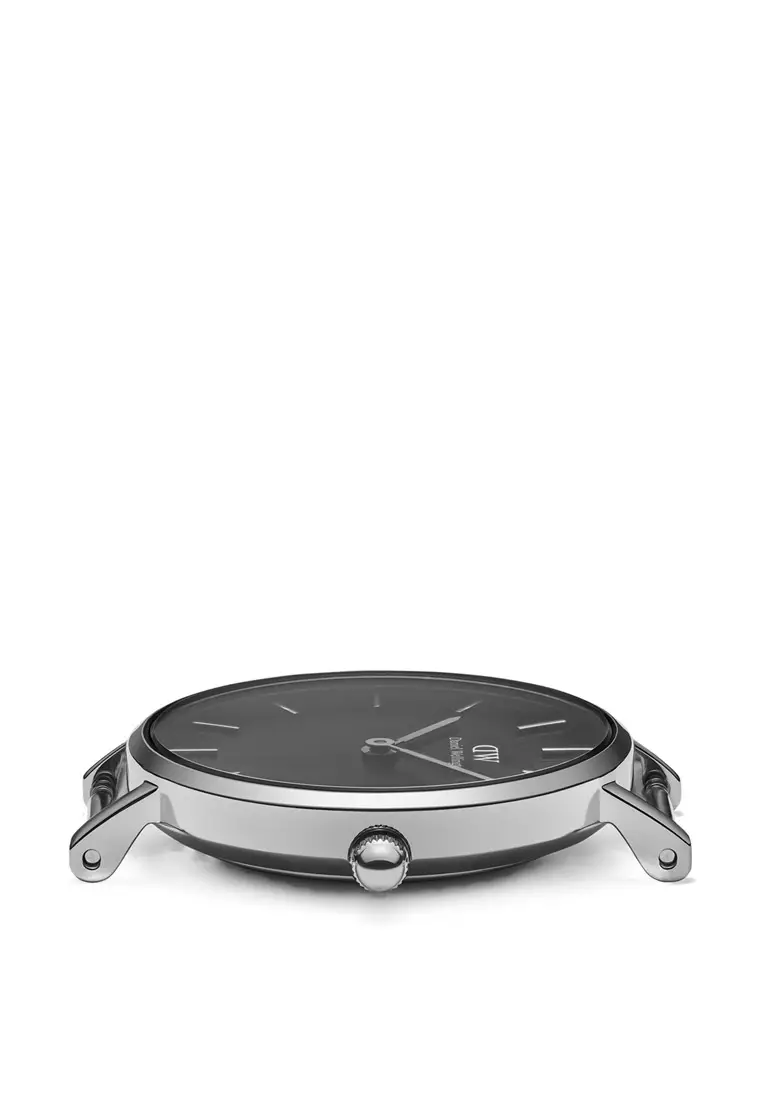 Petite Ashfield 28mm Watch Black dial Mesh strap Sliver Female watch Ladies watch Watch for women DW