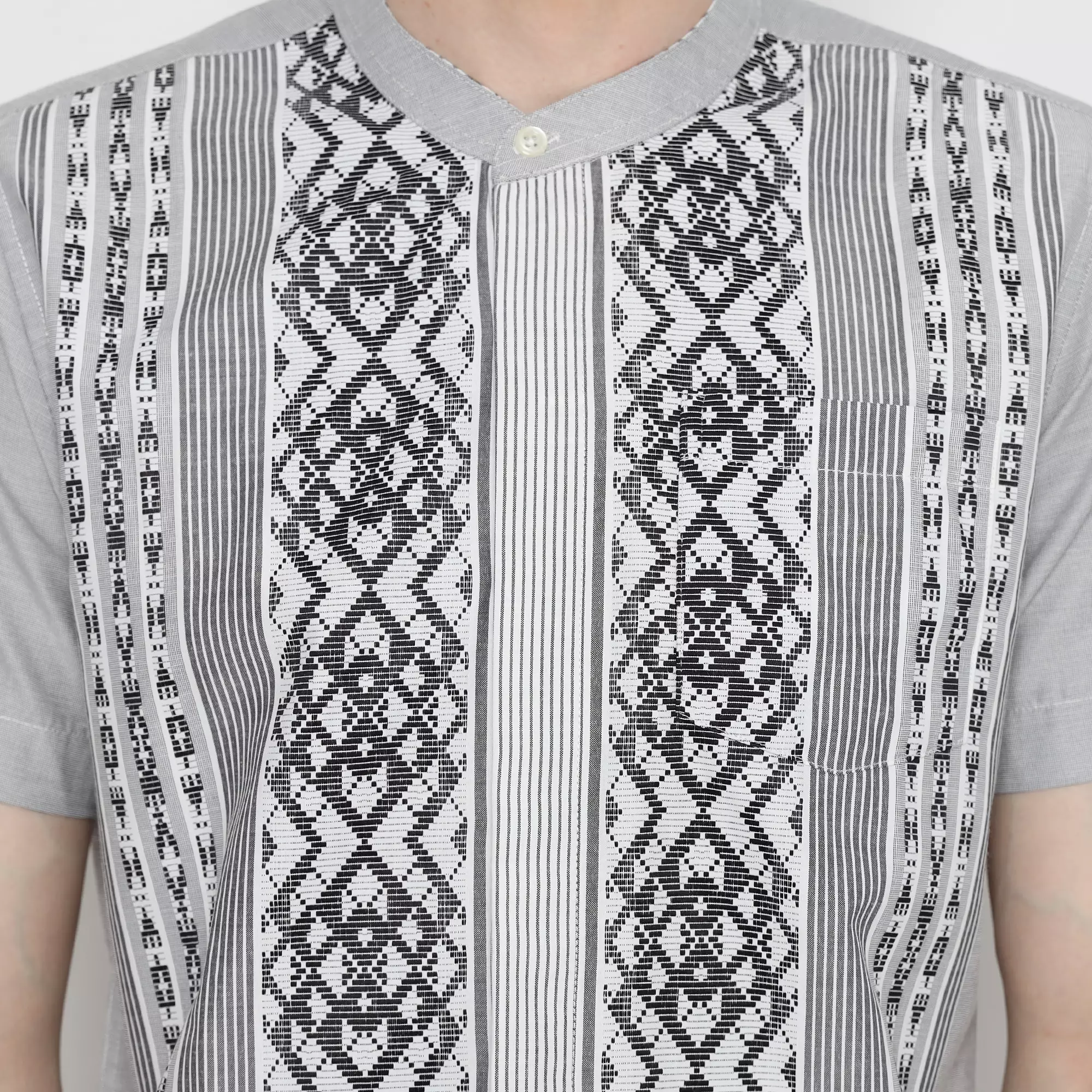 Platini Kemeja Koko Pria Lengan Pendek Katun Abu 931231