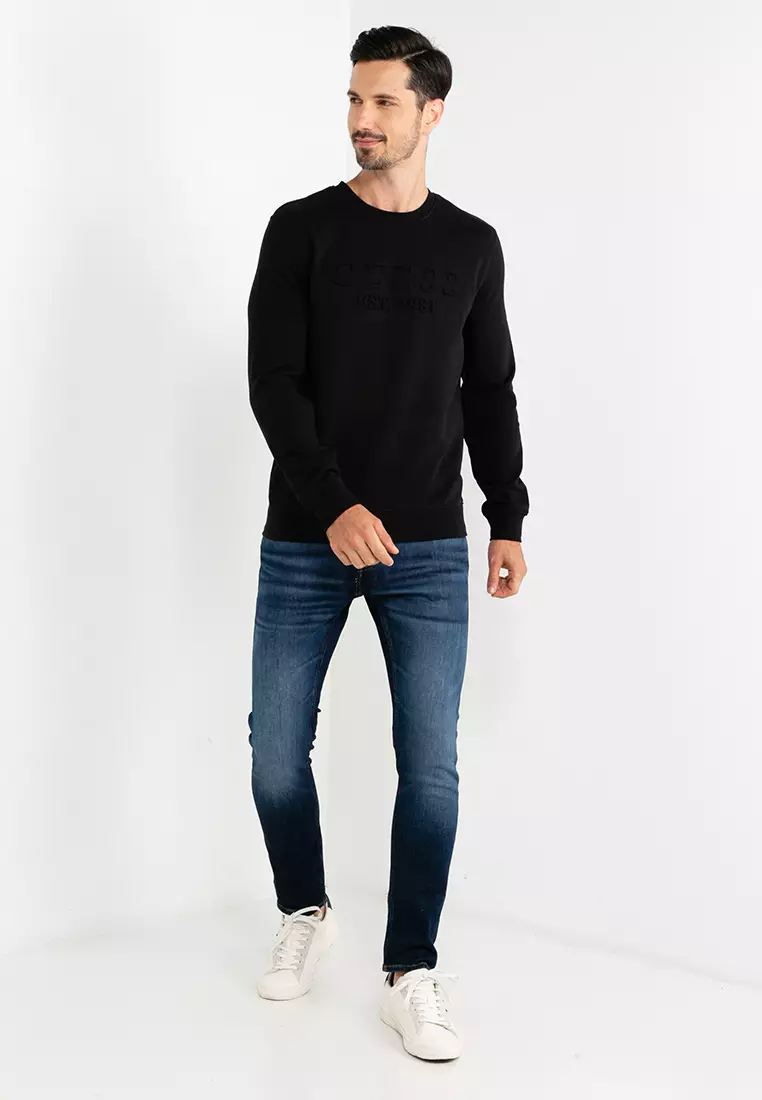 Buy Guess Beau Fleece Sweatshirt Online | ZALORA Malaysia