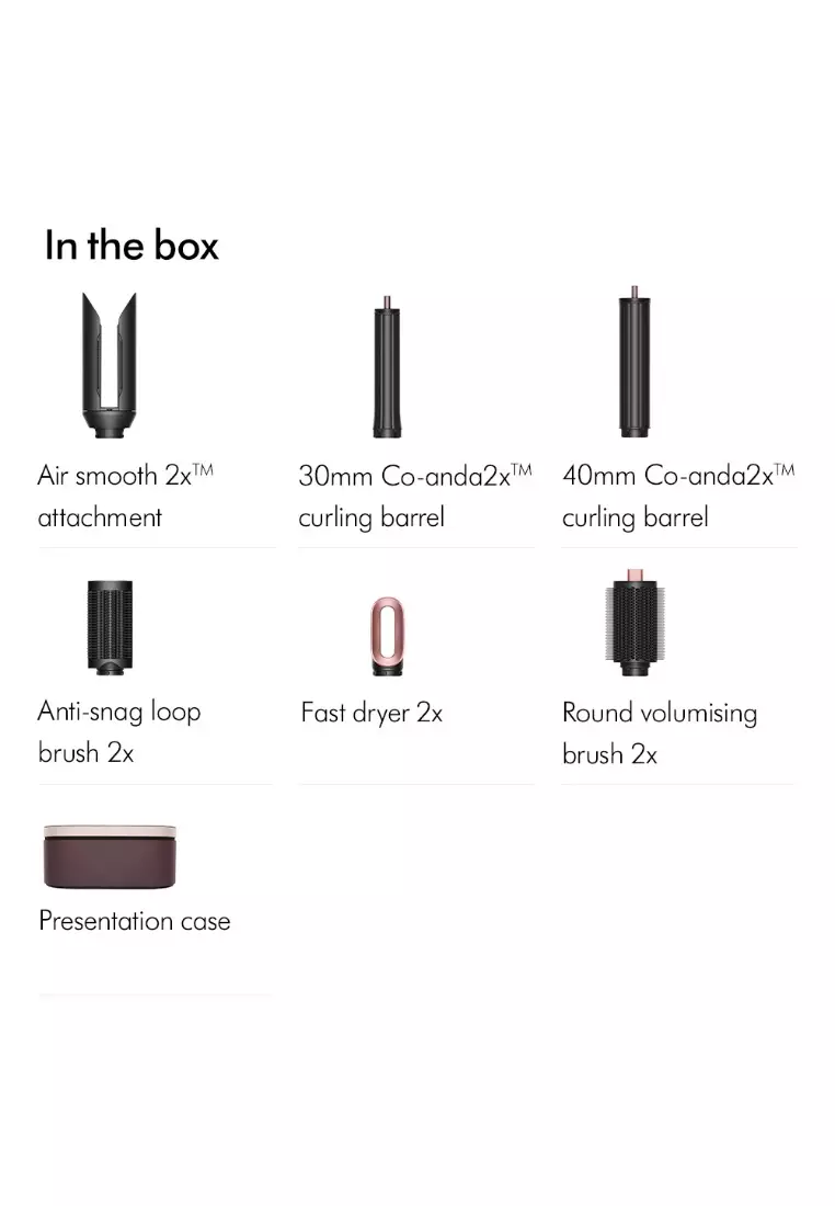 Dyson Airwrap™ Coanda 2x Multi-Styler Complete Long (Jasper Plum) | No heat damage | Travel Friendly| Damage Free Styling
