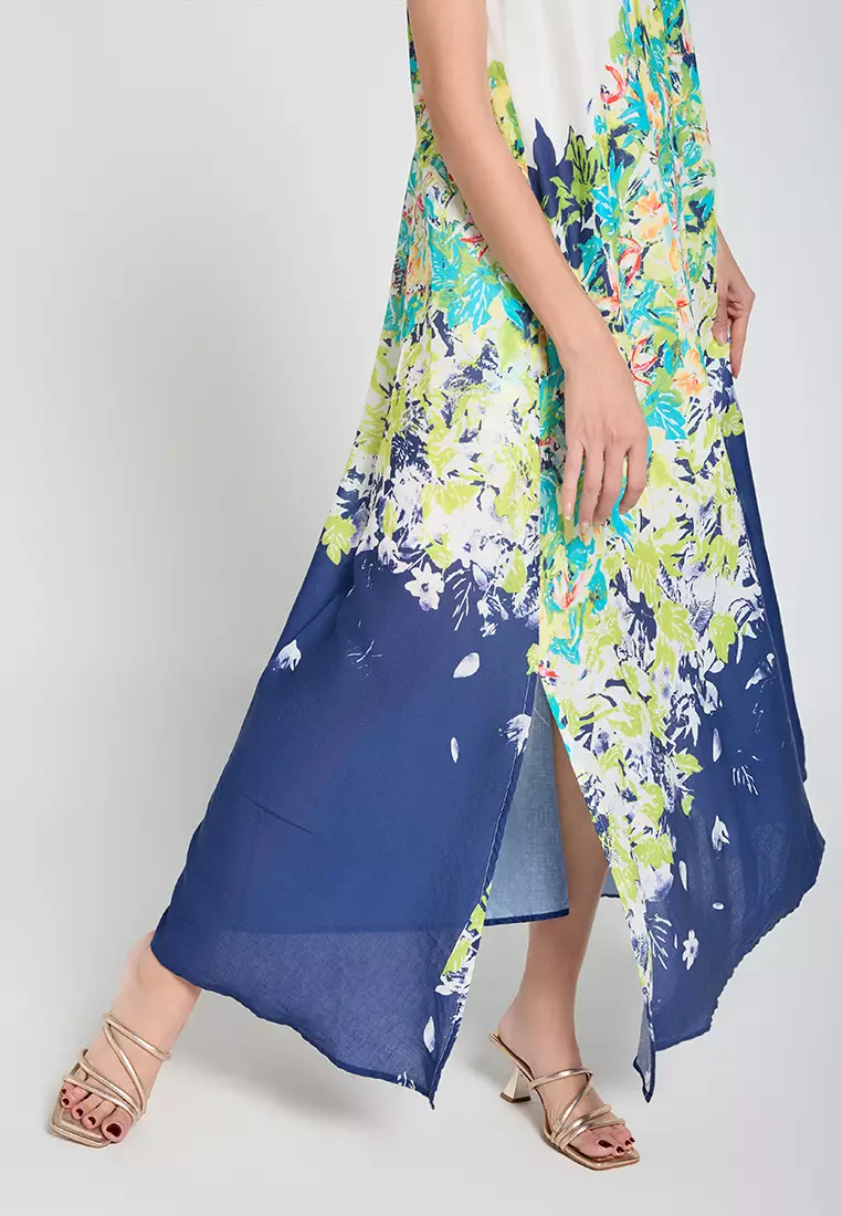 Floral Maxi Linen Dress