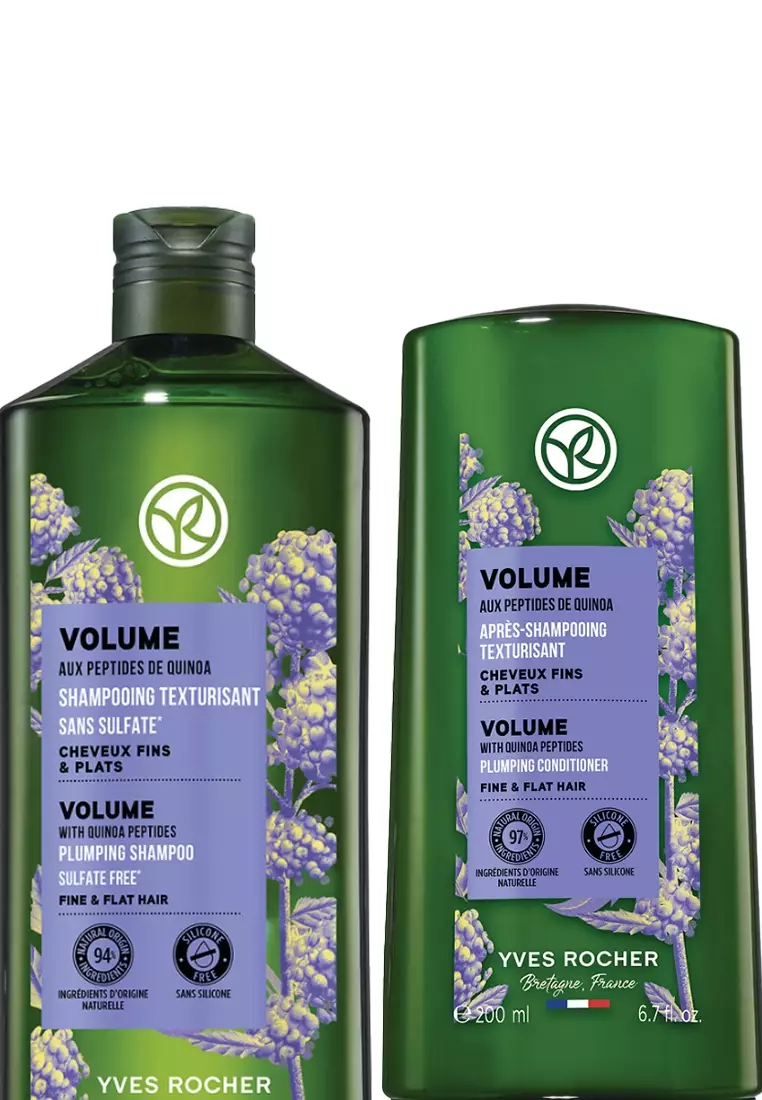 Volume Plumping Shampoo 300ml & Conditioner 200ml Original Hair Instant Volume Care Fine & Flat Hair Sulfate-Free