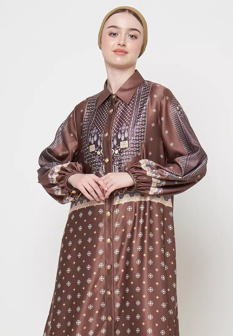 Kamilaa by Itang Yunasz Dress Esmeralda Caramel