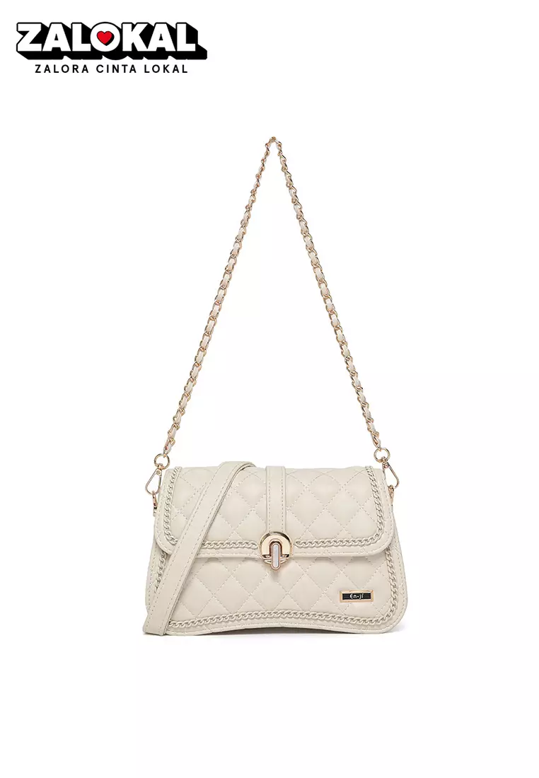 En-ji Jimon Shoulderbag - Ivory