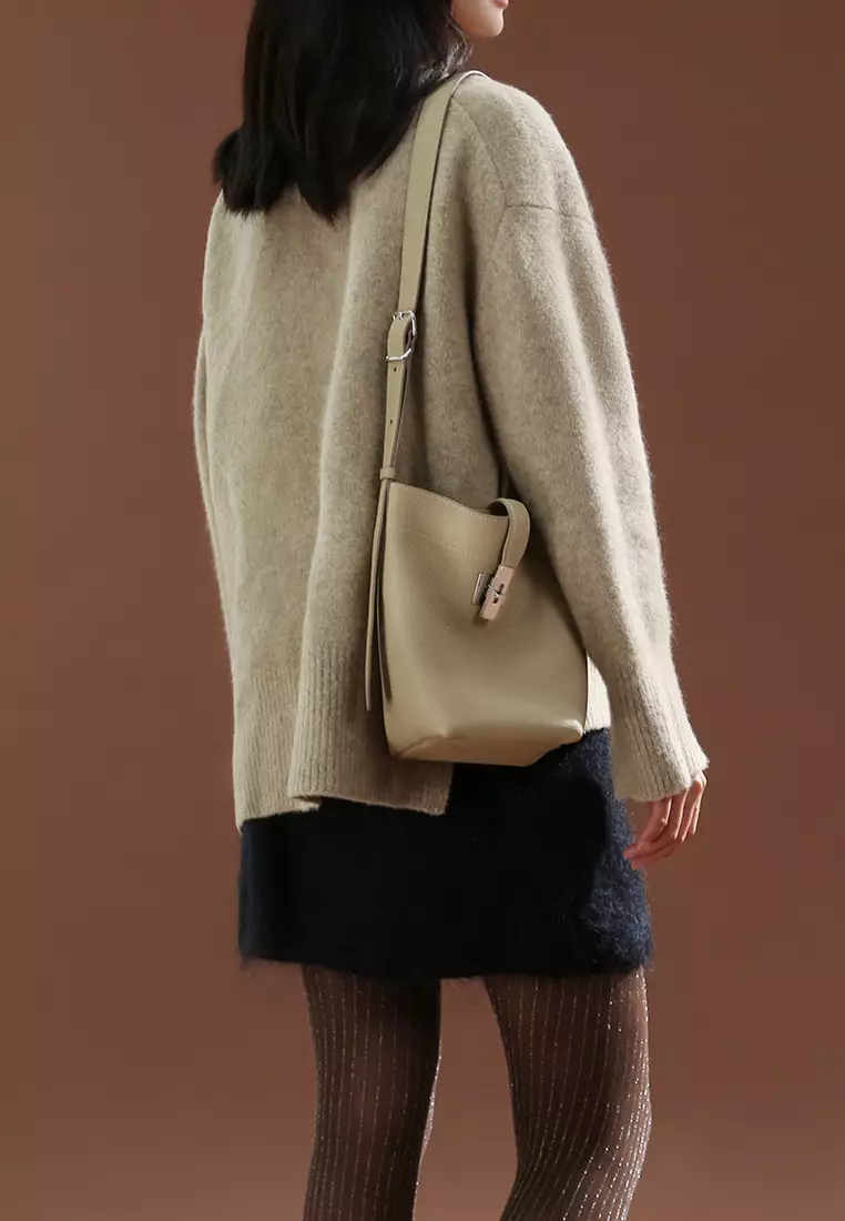 ZANA Small Shoulder Bag - Cream Beige