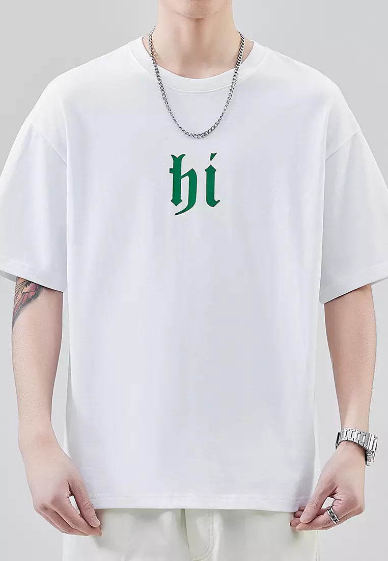 Letter Printed Short Sleeve T-Shirt AY-D902