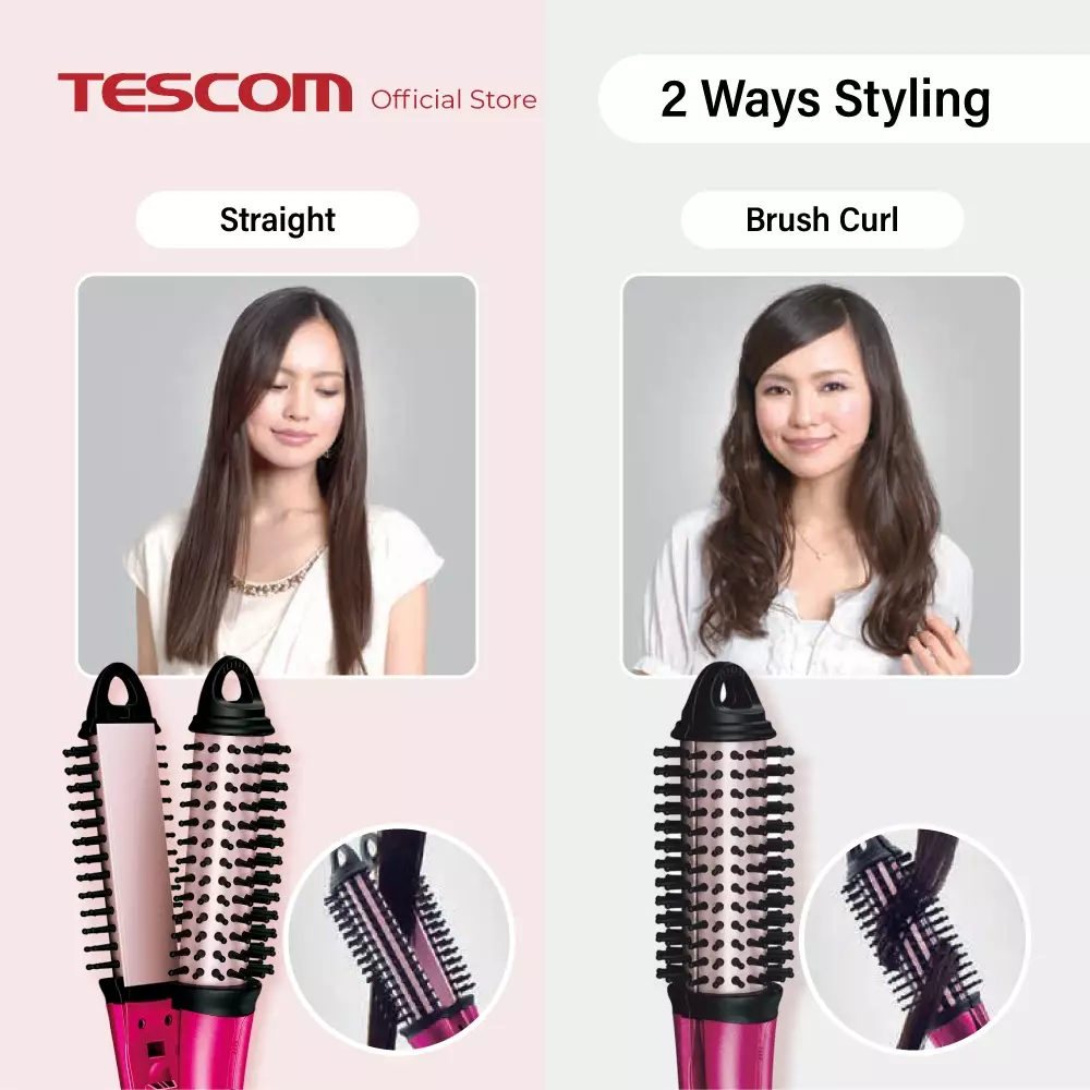 Paket Tescom Ion Hair Dryer NTID292 - Catokan Sisir NTIR1832